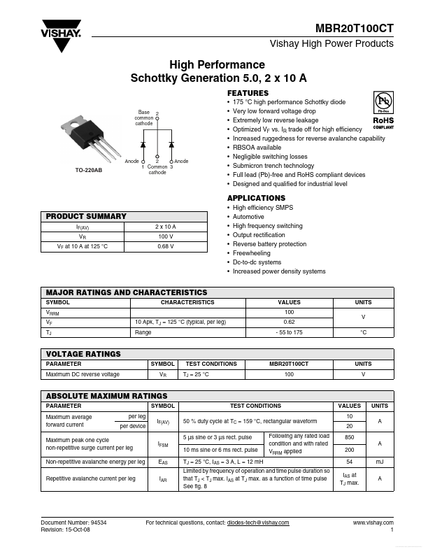 MBR20T100CT