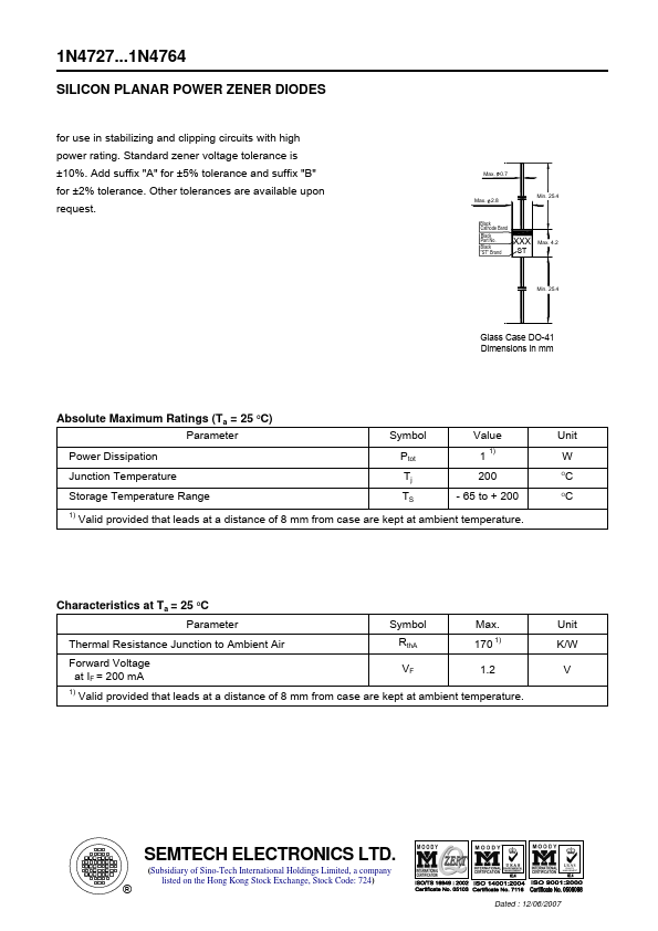 1N4749 SEMTECH