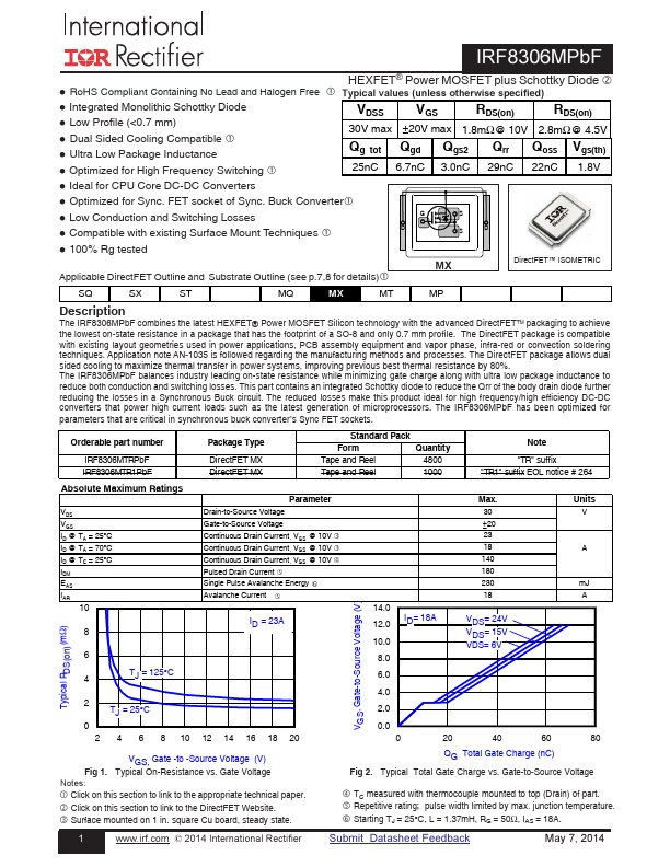 IRF8306MPBF