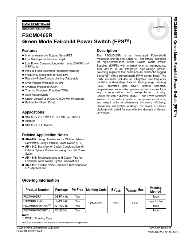 DM0465R Fairchild Semiconductor