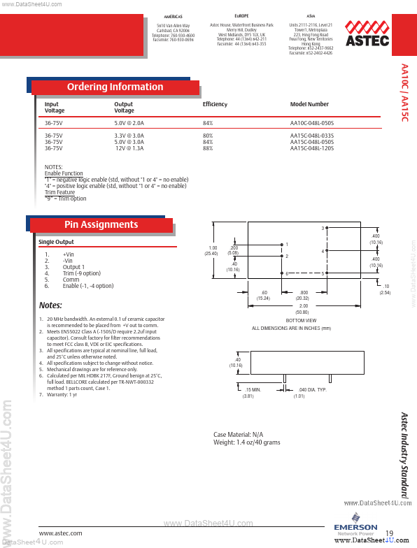 AA15C-048L-120S