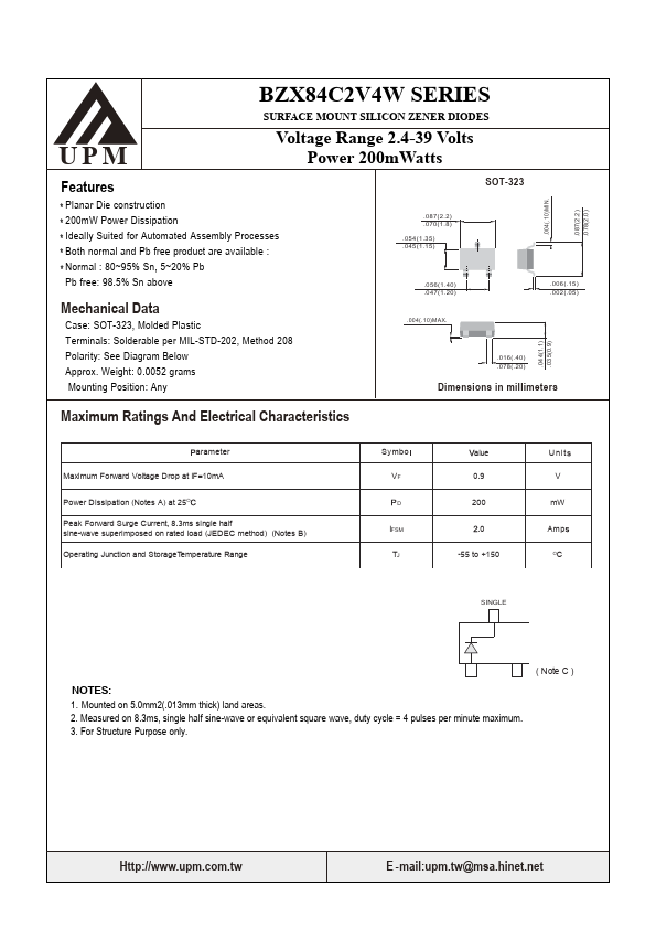 BZX84C3V3W UPM