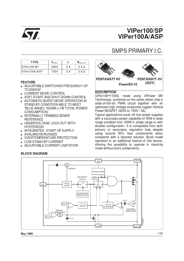 VIPER100ASP STMicroelectronics