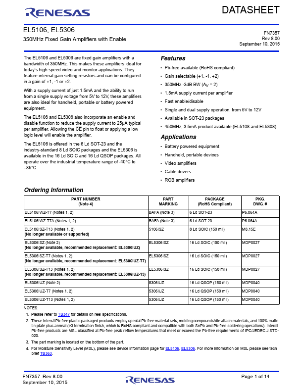 EL5106 Renesas