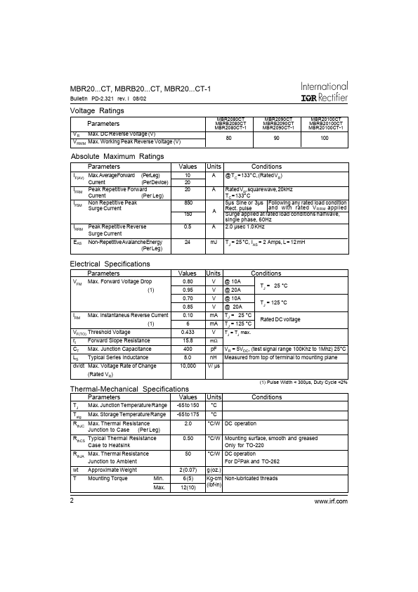 MBRB20080CT