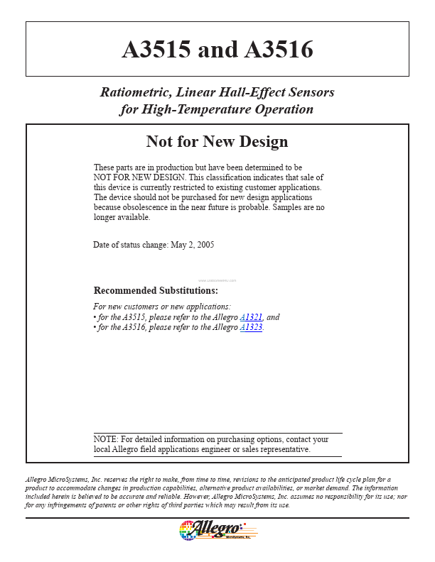 A3516 Allegro MicroSystems