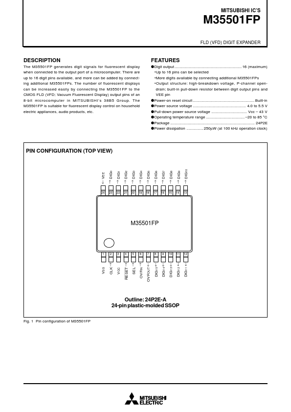 M35501FP Mitsubishi