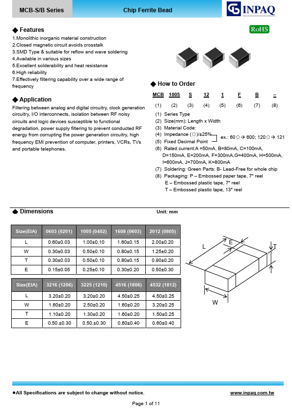 MCB3216S260KB