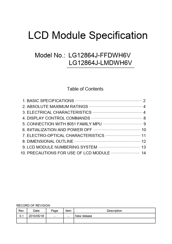 LG12864J-FFDWH6V ETC