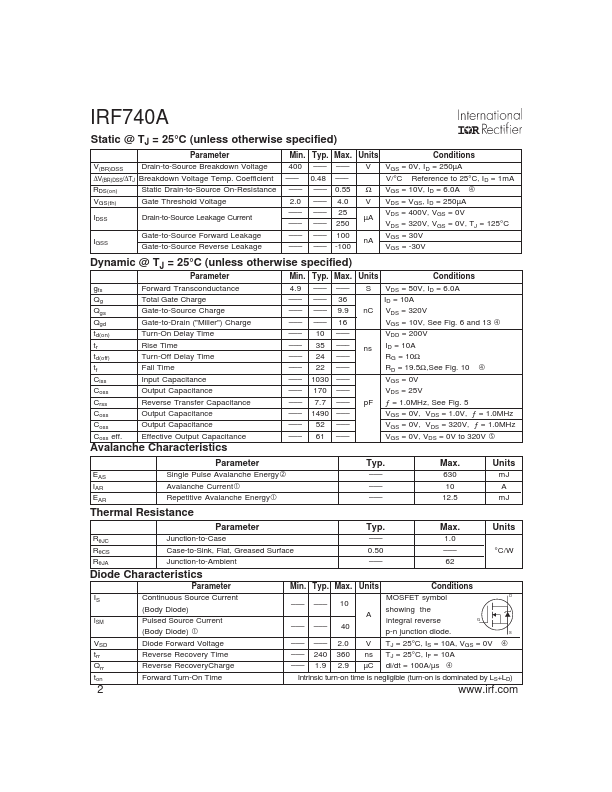 IRF740A