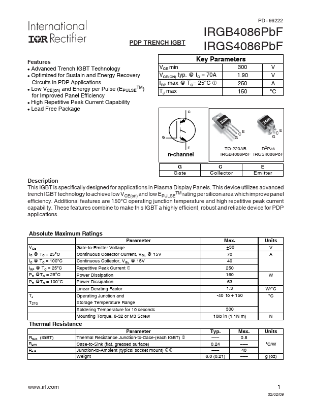 IRGB4086PbF