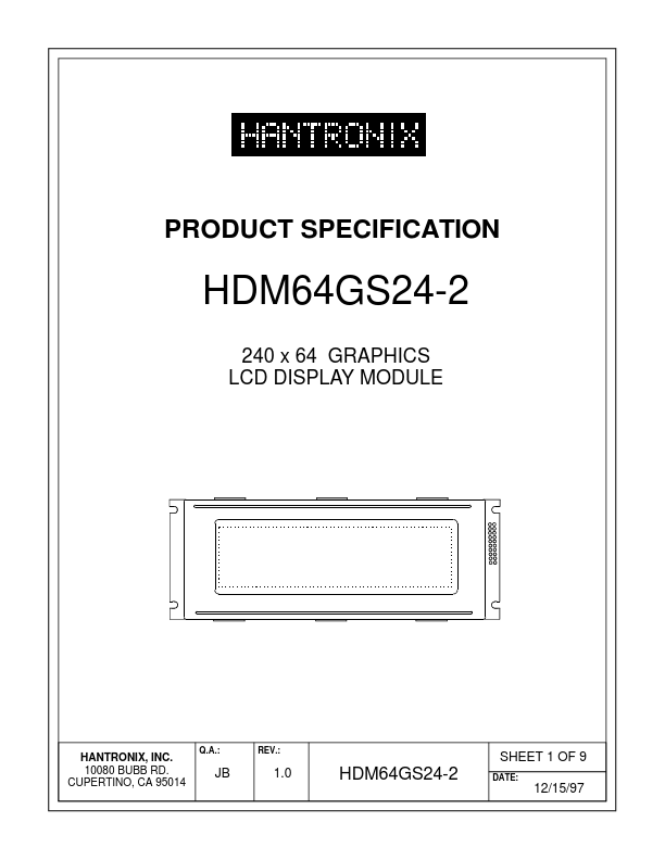 HDM64gs24-2 HANTRONIX