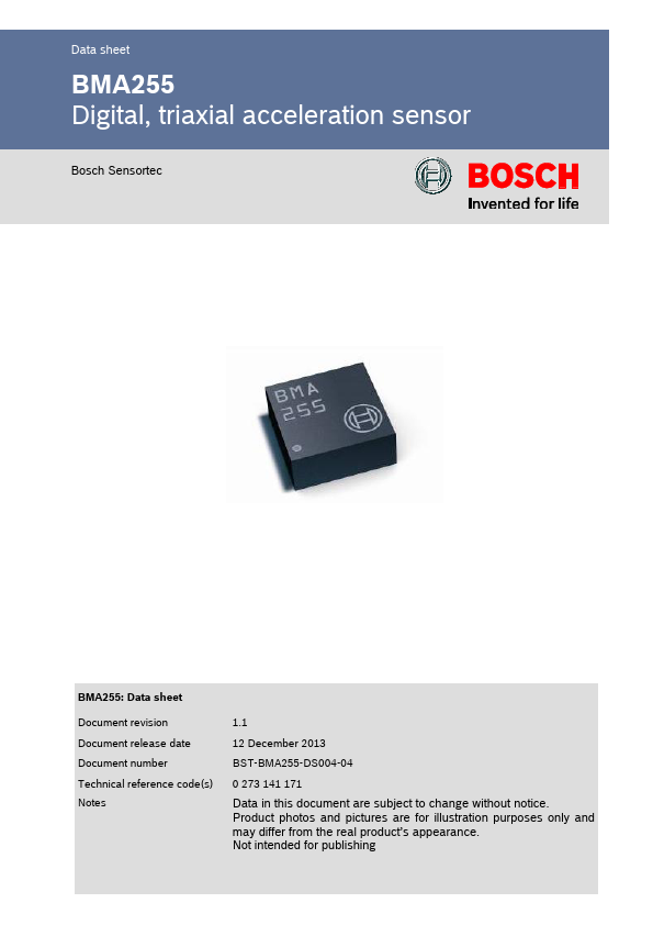 BMA255 Bosch