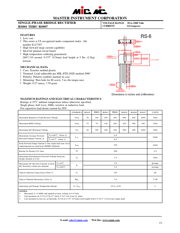 RS801 MIC