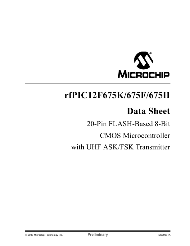 rfPIC12F675F Microchip