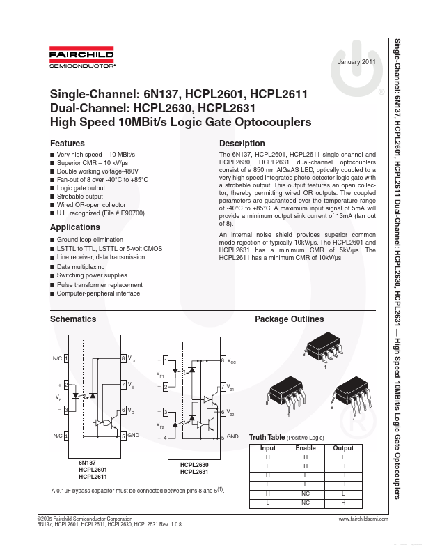 HCPL2611 Fairchild Semiconductor