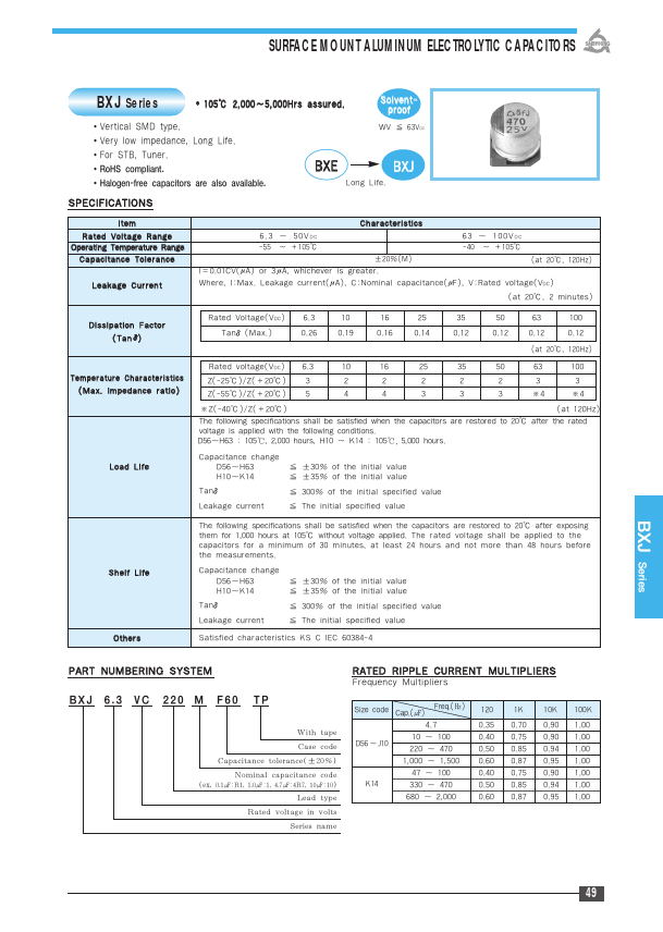 BXJ6.3VC220MF60TP