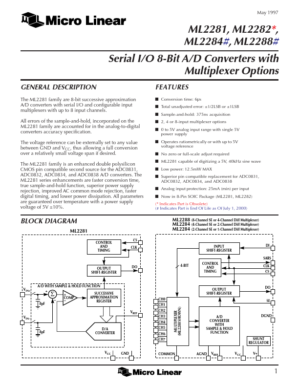 ML2288 Micro Linear