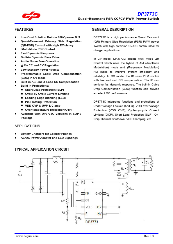 DP3773C DEVELOPER MICROELECTRONICS