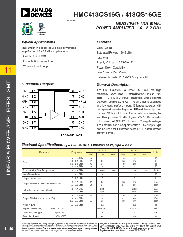 HMC413QS16G