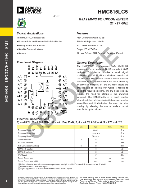 HMC815LC5