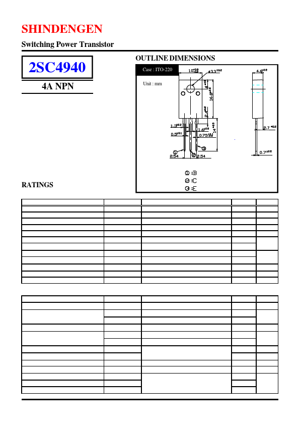 2SC4940 Shindengen Electric Mfg.Co.Ltd