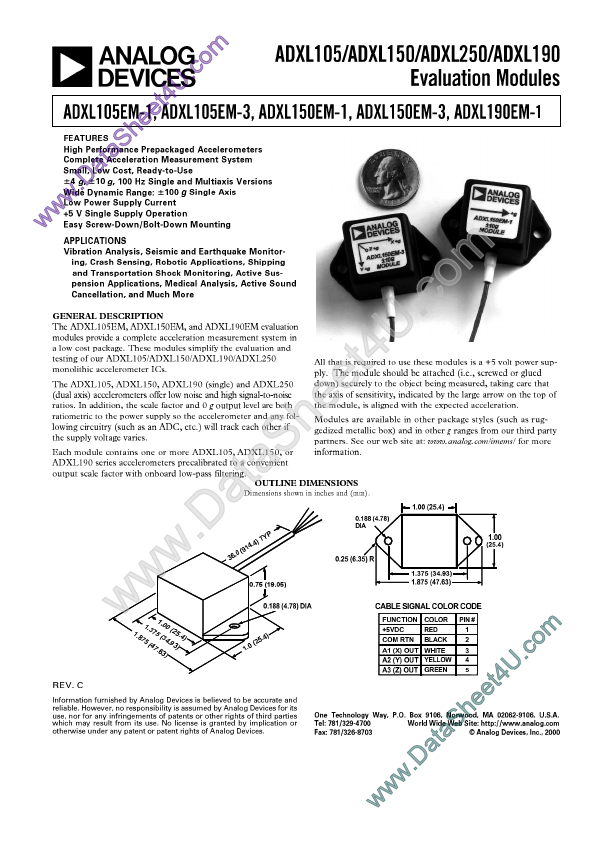 ADXL190EM-1 Analog Devices