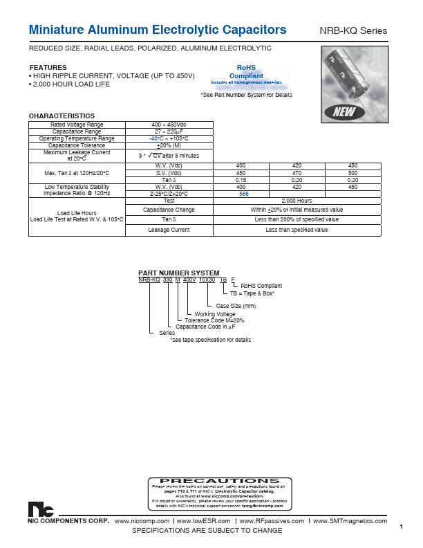 NRB-KQ390M420V10X35F