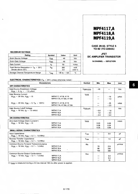 MPF4119 Motorola