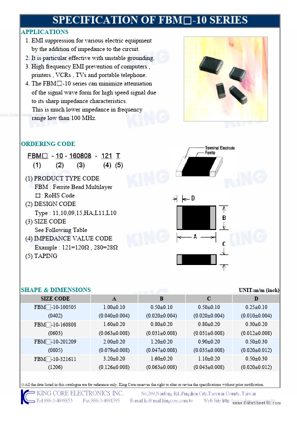 <?=FBM-10-201209-301T?> डेटा पत्रक पीडीएफ