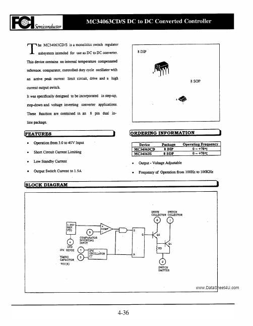 MC34063CD First Components