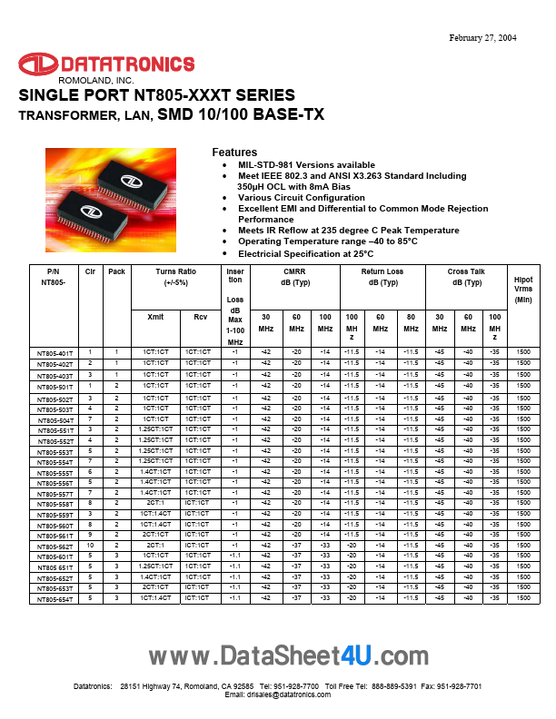 NT805-601T