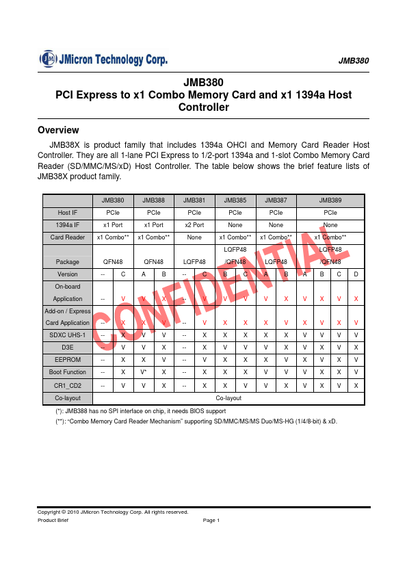 <?=JMB380?> डेटा पत्रक पीडीएफ