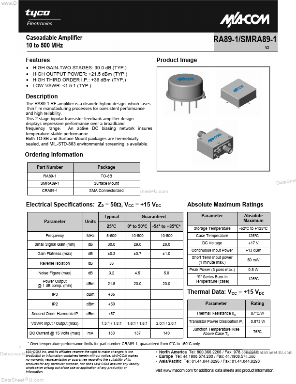 RA89-1 Tyco Electronics