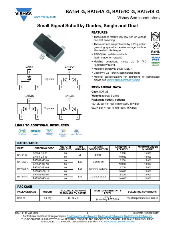 BAT54C-G