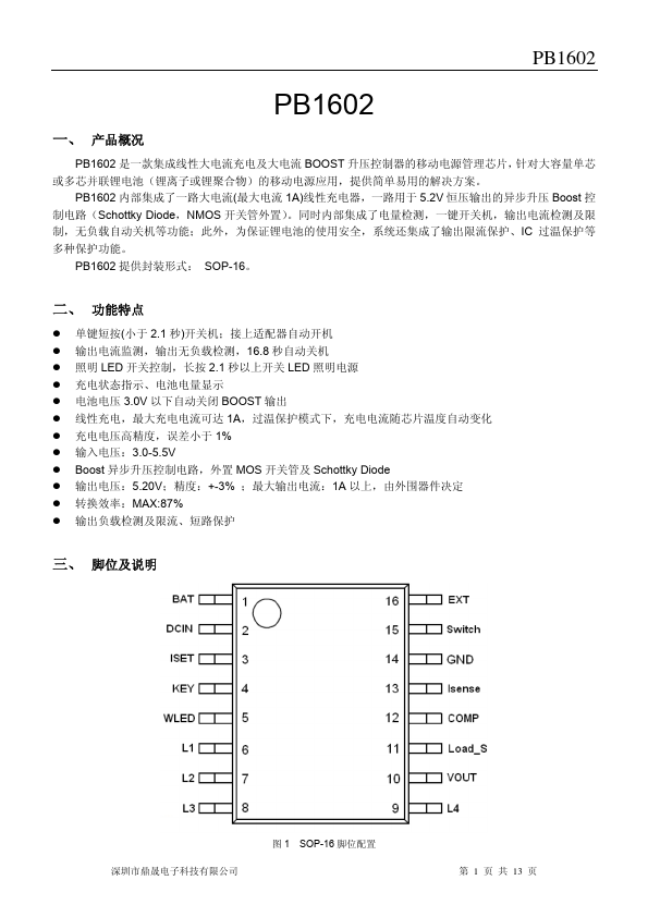 <?=PB1602?> डेटा पत्रक पीडीएफ