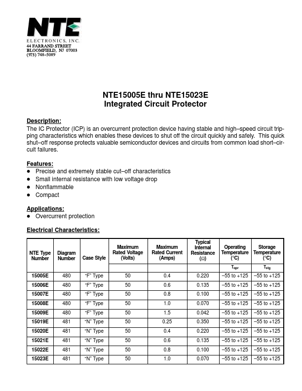 NTE15009E