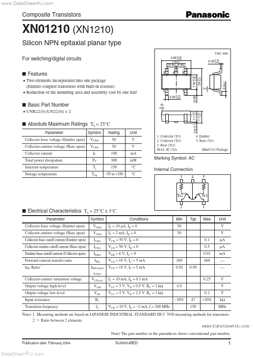 XN01210 Panasonic Semiconductor