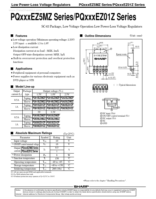 PQ030EZ5MZP Sharp Electrionic