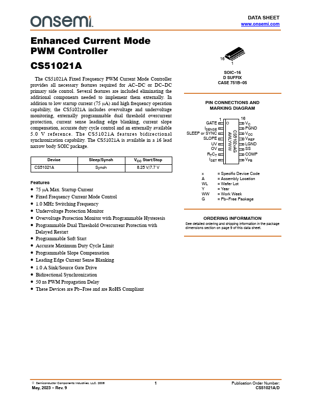 CS51022A ON Semiconductor