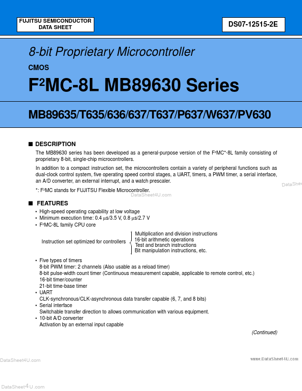 MB89PV630 Fujitsu Media Devices