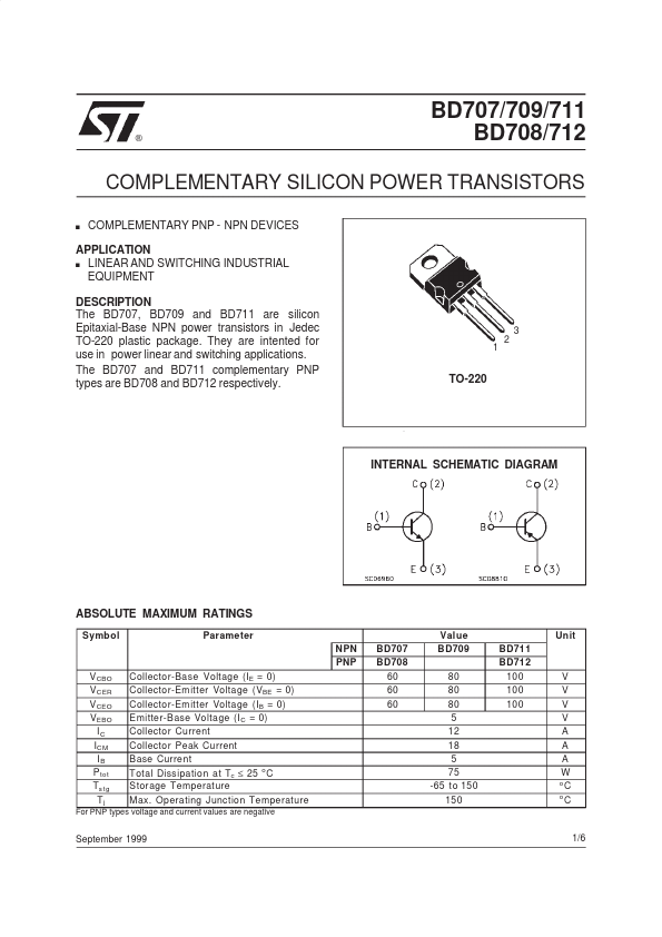 BD711 STMicroelectronics