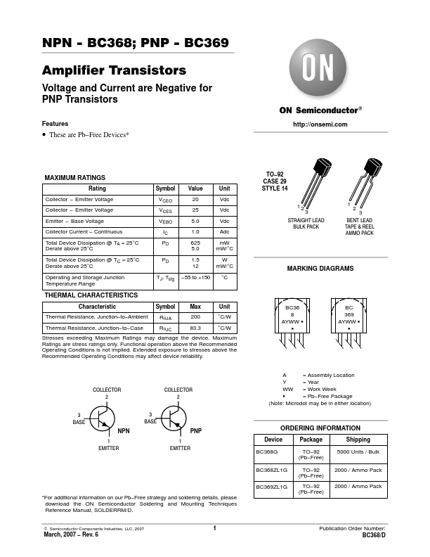 BC368 ON Semiconductor