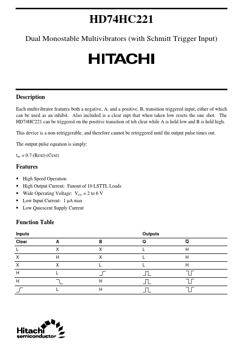 74221 Hitachi Semiconductor