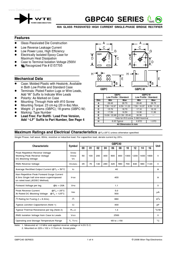 GBPC4004 Won-Top