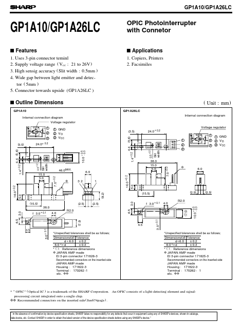GP1A10 Sharp Electrionic Components