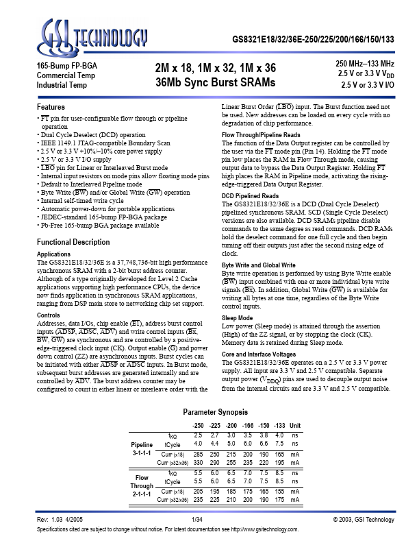 <?=GS8321E18E?> डेटा पत्रक पीडीएफ