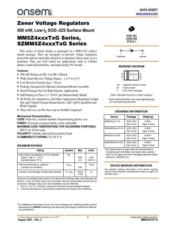 <?=MM5Z4679T5G?> डेटा पत्रक पीडीएफ