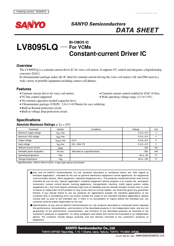 LV8095LQ