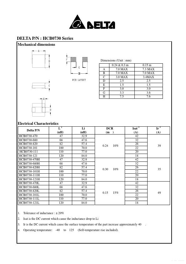 HCB0730-470L